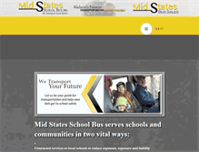 Tablet Screenshot of midstatesschoolbus.com